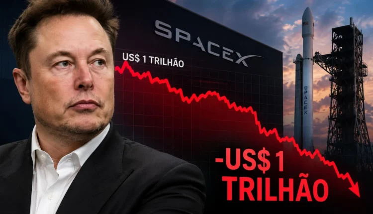 Elon Musk deixa clube dos trilionários após forte queda de US$ 250 bilhões na SpaceX e Tesla